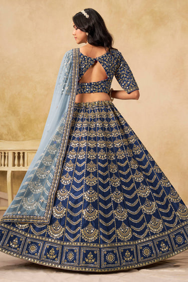 Embroidered Art Silk Lehenga With Designer Blouse