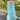 Cyan Embroidery Work Organza Saree With Blouse