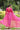 Bewitching Georgette Laheriya Printed Kutchi Patch Work Kurti In Pink Color