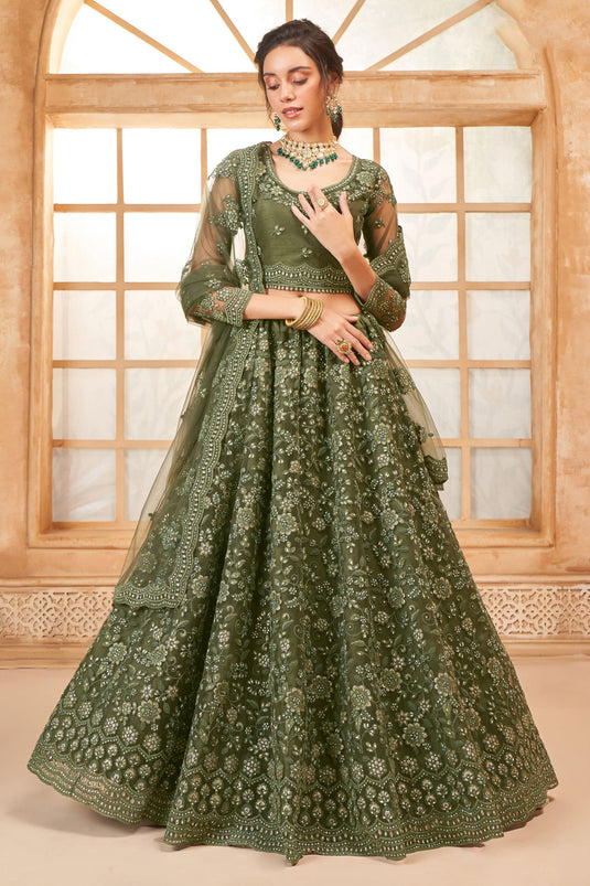 Green Bliss Bridal Designer Lehenga Choli