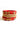 Silk Thread Handmade Customized Bangle Set In Beige And Red