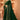 Wedding Wear Dark Green Color Border Work Saree In Chiffon Fabric