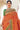 Orange Color Organza Fabric Weaving Work Sangeet Wear Stylish Saree With Heavy Embroidered Blouse