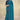 Graceful Printed Work Organza Fabric Cyan Color Saree