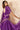 Art Silk Fabric Wedding Wear Purple Color Fancy Thread Work Saree