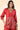 Exclusive Red Floral Print Designer Readymade Co Ord Set
