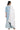 Light Cyan Color Cotton Fabric Festive Wear Straight Cut Kurti With Palazzo Set