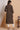 Brown Color Cotton Fabric Daily Wear Straight Cut Kurti