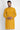 Mustard Color Cotton Fabric Sangeet Wear Embroidered Readymade Kurta For Men