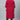 Crepe Fabric Casual Wear Plus Size Red Color Kurti With Bottom