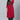 Crepe Fabric Casual Wear Plus Size Red Color Kurti With Bottom