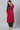 Crepe Fabric Casual Wear Plus Size Red Color Kurti With Bottom