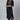 Casual Wear Crepe Fabric Plus Size Kurti With Bottom In Black Color