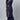 Navy Blue Color Casual Wear Plus Size Crepe Fabric Kurti With Bottom