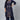 Navy Blue Color Casual Wear Plus Size Crepe Fabric Kurti With Bottom