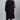 Georgette Fabric Black Color Daily Wear Readymade Plus Size Kurti With Bottom