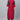 Red Crepe Fabric Casual Readymade Kurti With Bottom