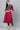 Red Crepe Fabric Casual Readymade Kurti With Bottom