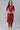 Red Crepe Fabric Daily Wear Readymade Kurti With Bottom