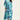 Rayon Fabric Casual Wear Cyan Color Stunning Printed Kaftan Kurti