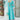 Creative Cotton Fabric Casual Wear Anarkali Style Top Bottom Dupatta Set In Cyan Color