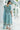 Marvelous Cotton Fabric Casual Wear Anarkali style Top Bottom Dupatta Set In Sky Blue Color