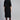 Casual Crepe Fabric Black Color Adorming Top With Bottom
