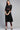 Casual Crepe Fabric Black Color Adorming Top With Bottom