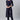 Casual Wear Glittering Navy Blue Color Rayon Fabric Top Bottom Set With Printed Work