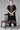 Black Color Aristocratic Rayon Fabric Kaftan With Bottom