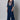 Cotton Fabric Wondrous Top Bottom Set In Navy Blue Color