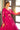 Shibori Printed Designs On Cotton Fabric Party Wear Beatific Gown In Rani Color