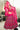 Riveting Embroidered Silk Fabric Wedding Wear Lehenga In Rani Color