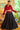 Appealing Cotton Fabric Navratri Special Top Skirt Set In Black Color
