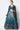 Fascinating Teal Color Chinon Fabric Foil Printed Lehenga