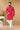 Engaging Red Color Cotton Fabric Festive Wear Stylish Readymade Kurta Pyjama For Men