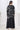 Trendy Muslin Fabric Black Color Poncho style Top With Bottom