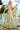 Sea Green Color Organza Fabric Sequins Embroidery Lehenga Choli
