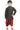 Striking Black Dhupion Silk Function Wear Dhoti Style Kurta Pyjama For Kids Wear