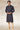Festival Wear Cotton Fabric Navy Blue Color Stright Kurta Pyjama