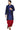 Dhupion Silk Fabric Navy Blue Color Function Wear Dhoti Style Kurta Pyjama