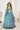 Organza Fabric Cyan Color Phenomenal Printed Lehenga