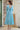Sky Blue Floral Printed Cotton Ethnic Kurti