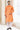 Mystic Orange Color Art Silk Kurta Pyjama for Men