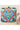 Dazzling Sky Blue Color Printed Clutch In Art Silk Fabric