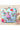 Mesmeric Sky Blue Color Printed Clutch In Art Silk Fabric