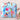 Radiant Sky Blue Color Art Silk Fabric Printed Clutch