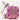 Creative Pink Color Art Silk Clutch Purses For Function