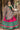 Foil Printed Designs On Rani Color Lehenga In Dola Silk Fabric