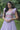 Georgette Fabric Lavender Color Embroidered Readymade Long Anarkali Style Gown